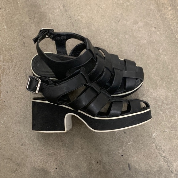 Shelly’s London fishermen heel sandals - Picture 1 of 6